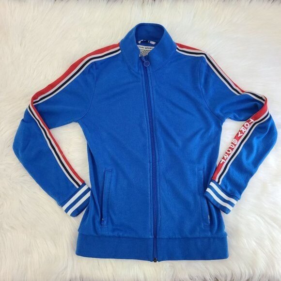 Tory Burch Sport Side Stripe Track Jacket,Size SP - Picture 5 of 13